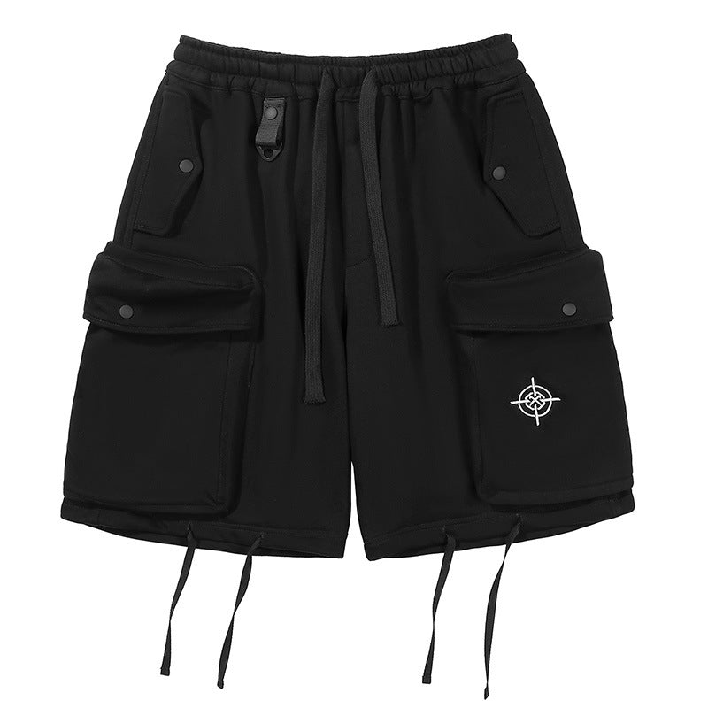 Mens Loose-fitting Casual Function Wind Three-dimensional Work Shorts