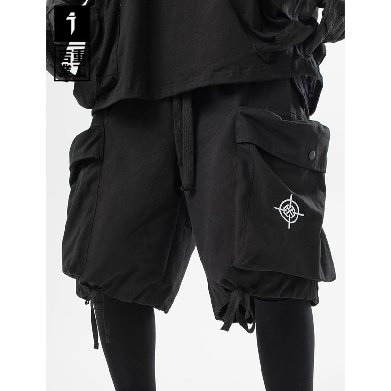 Mens Loose-fitting Casual Function Wind Three-dimensional Work Shorts