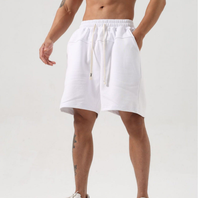 Mens Loose-fitting Cotton Shorts For Sports And Casual Wear