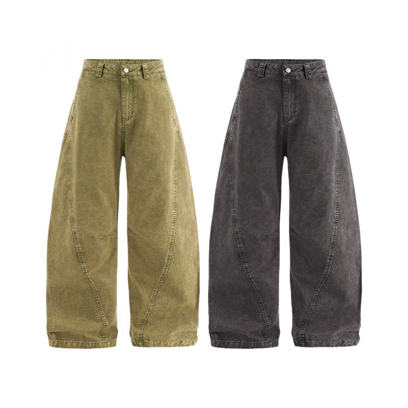 New Autumn Mens Retro Distressed, Deconstructed Casual Pants