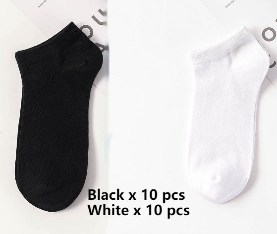 Solid Color Breathable Ankle Socks