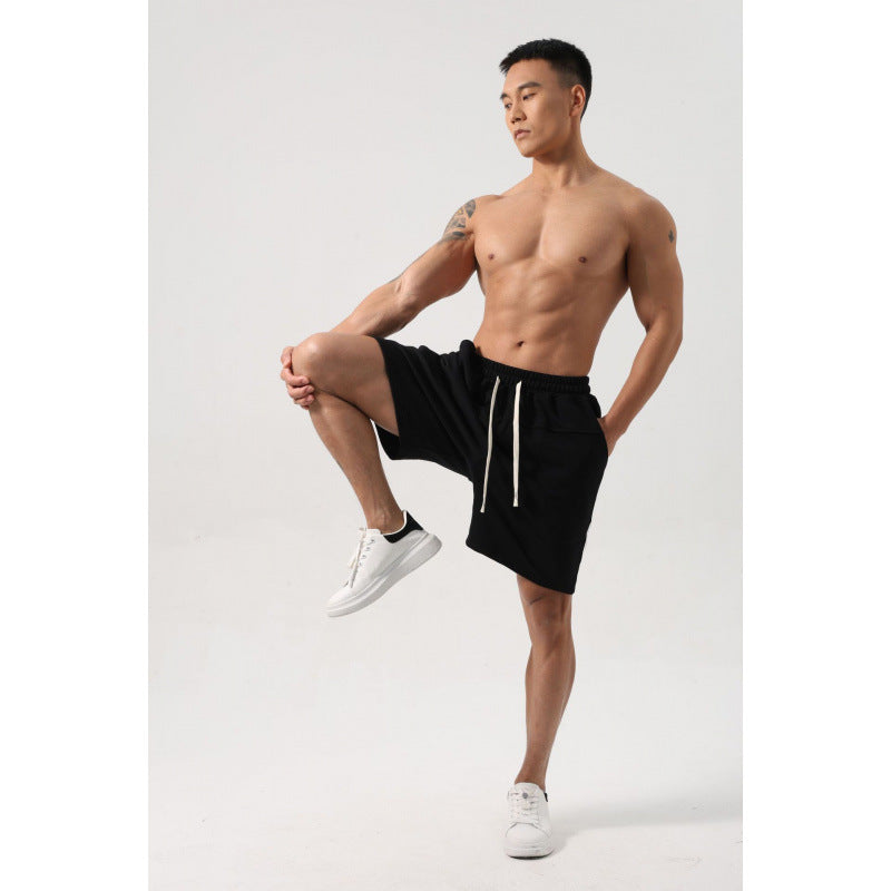 Mens Loose-fitting Cotton Shorts For Sports And Casual Wear
