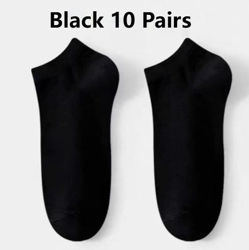 Solid Color Breathable Ankle Socks