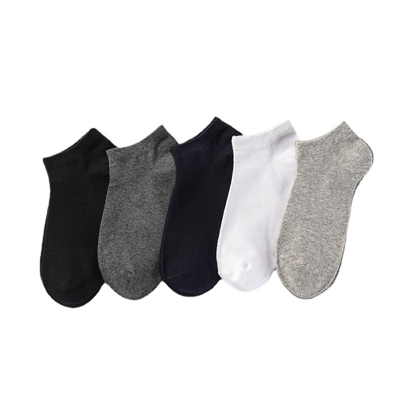 Solid Color Breathable Ankle Socks