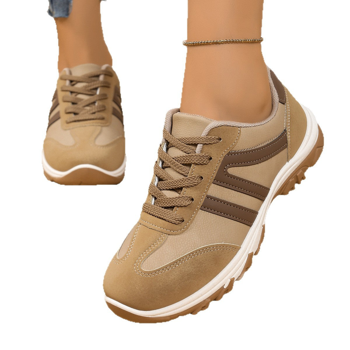 Retro Color-Block All-Match Dr Martens-style Casual Shoes For Women